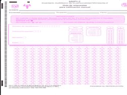 r
,ts:-.-=á
t[$.EE.#ü
6x§-:::-:"
,'r+;1'l
NOMBRE
MMPI.2
lnventario multifásico de la personalidad Minnesota-2
Hoja de respues