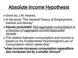 Four Theories of Consumption Explained | PDF | Economic Theories | Income