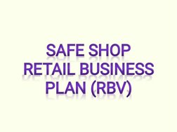 Safe. Shop Plan.pdf Safe Shop Retail Business Plan 2025 | PDF | Rupee | Retail