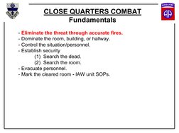 Cqb Definition Close Quarters Combat Techniques Guide | PDF | Military Science ...