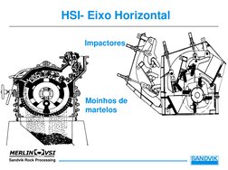Sandvik Rock Processing
HSI- Eixo Horizontal
Impactores
Moinhos de 
martelos
