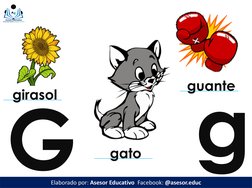 Gg
Elaborado por: Asesor Educativo  Facebook: @asesor.educ
gato
girasol
guante
