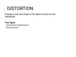 Radiographic Size and Shape Distortion | PDF | Radiography | Distortion