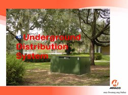 ÖUnderground 
Distribution 
System
