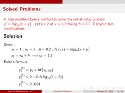 Modified Euler's Method Explained | PDF | Numerical Analysis ...