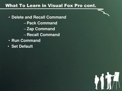 Visual Foxpro Tutorial Visual FoxPro Basics and Commands | PDF | Menu (Computing) | Computer File