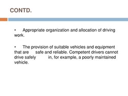 Driver Training and Development Program | PDF | Driving | Competence ...