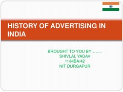 History of Advertising in India | PDF | Advertising | Newspapers