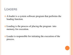 Understanding Loaders in Programming | PDF | Computer Program | Programming