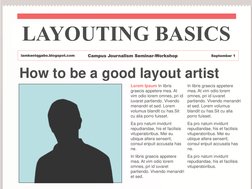 How to be a good layout artist 
Lorem Ipsum In libris 
graecis appetere mea. At 
vim odio lorem omnes, pri id 
iuvaret partie