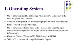 Multimedia Hardware and Software Overview | PDF | Operating System ...