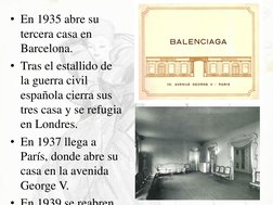 • En 1935 abre su 
tercera casa en 
Barcelona. 
• Tras el estallido de 
la guerra civil 
española cierra sus 
tres casa y se