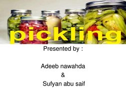Pickling Methods for Food Preservation | PDF | Pickling | Vinegar