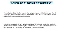 Introduction to Value Engineering | PDF | Reliability Engineering ...