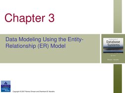 Copyright © 2007 Ramez Elmasri and Shamkant B. Navathe 
Chapter 3 
Data Modeling Using the Entity-
Relationship (ER) Model 
