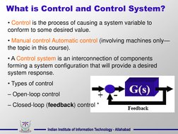 Indian Institute of Information Technology - Allahabad 
Indian Institute of Information Technology - Allahabad 
What is Contr