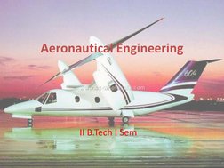Aeronautical Engineering 
II B.Tech I Sem 
 
