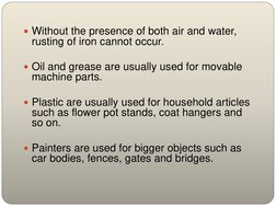 Methods Of Preventing Rusting Methods to Prevent Rusting of Iron | PDF | Rust | Corrosion