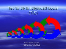 Teoría de la Identidad Social (TIS) | PDF | Comportamiento | Teoría