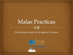 Doctrinales dentro de la Iglesia Cristiana 
