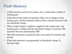 VLSI Memory Architectures Overview | PDF | Read Only Memory | Flash Memory