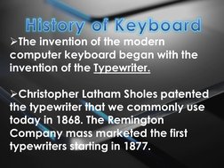 History and Evolution of Keyboards | PDF | Computer Keyboard | Human ...