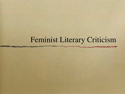 Understanding Feminist Literary Criticism | PDF | Feminism | Gender Studies