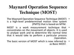 Understanding Maynard Operation Sequence | PDF | Computing And ...