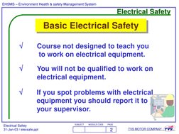 Basic Electrical Safety Training Guide | PDF | Electricity ...