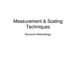 Measurement and Scaling Techniques in Research | PDF | Validity ...