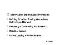 Overtraining and Burnout in Young Athletes | PDF | Occupational Burnout ...
