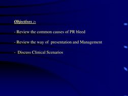Causes and Management of Rectal Bleeding | PDF | Colonoscopy | Rectum