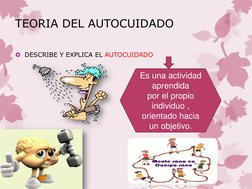 Es una actividad 
aprendida                      
por el propio 
individuo , 
orientado hacia 
un objetivo. 
TEORIA DEL AUTOC