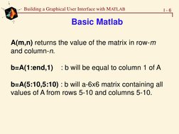 MATLAB GUI Development Basics | PDF | Graphical User Interfaces | Matlab