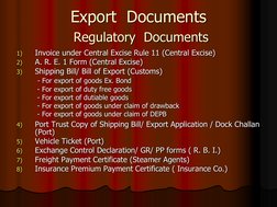 Export and Import Procedures Guide | PDF | Exports | Customs