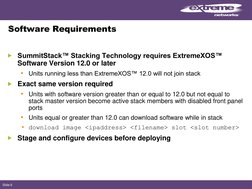 Extreme Networks Module 06 EXOS Stacking | PDF | Network Switch ...