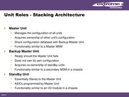 Extreme Networks Module 06 EXOS Stacking | PDF | Network Switch ...