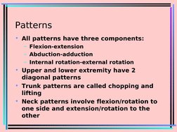 PNF Patterns for Upper and Lower Extremities | PDF | Anatomical Terms ...