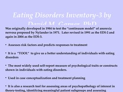Edi Presentation | PDF | Eating Disorder | Anorexia Nervosa
