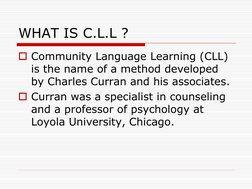 Community Language Learning Overview | PDF | Linguistics | Cognitive ...