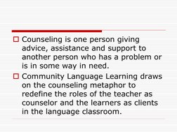 Community Language Learning Overview | PDF | Linguistics | Cognitive ...
