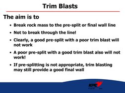 Pre Split Method Trim and Pre-Split Blasting Techniques | PDF | Strength Of Materials ...