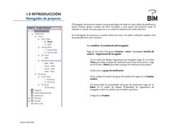 ……………………………………………
1.0 INTRODUCCIÓN
1.0 INTRODUCCIÓN
Navegador de proyecto
El Navegador de proyectos muestra una jerarquía lóg