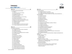 ……………………………………………
TEMARIO
TEMARIO
Revit MEP 2011
DIA 5.- 5h
5h
4.3 Instalación Protección de Incendios.
4.3.1 Splinkers
4.3.2