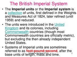 Overview of the Imperial Measurement System | PDF | Units Of ...