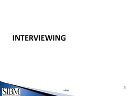 HRM 
INTERVIEWING 
1 
