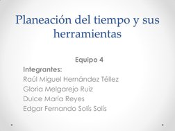 Herramientas para la Administración del Tiempo | PDF | Planificación ...
