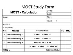 Understanding MOST Technique in Time Studies | PDF | Nature