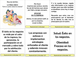 Resumen del libro 
 
LA FIRMA OBESA 
“Como se vuelven obesas las empresas” 
Por favor  
imprime este archivo, recorta  
las s