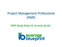 PMP Formulas Study Guide & Notes | PDF